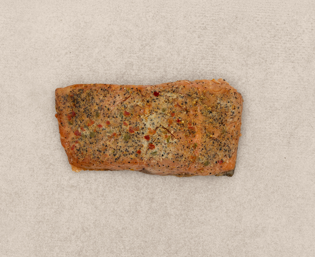 Saumon fumé à chaud au citron et poivre