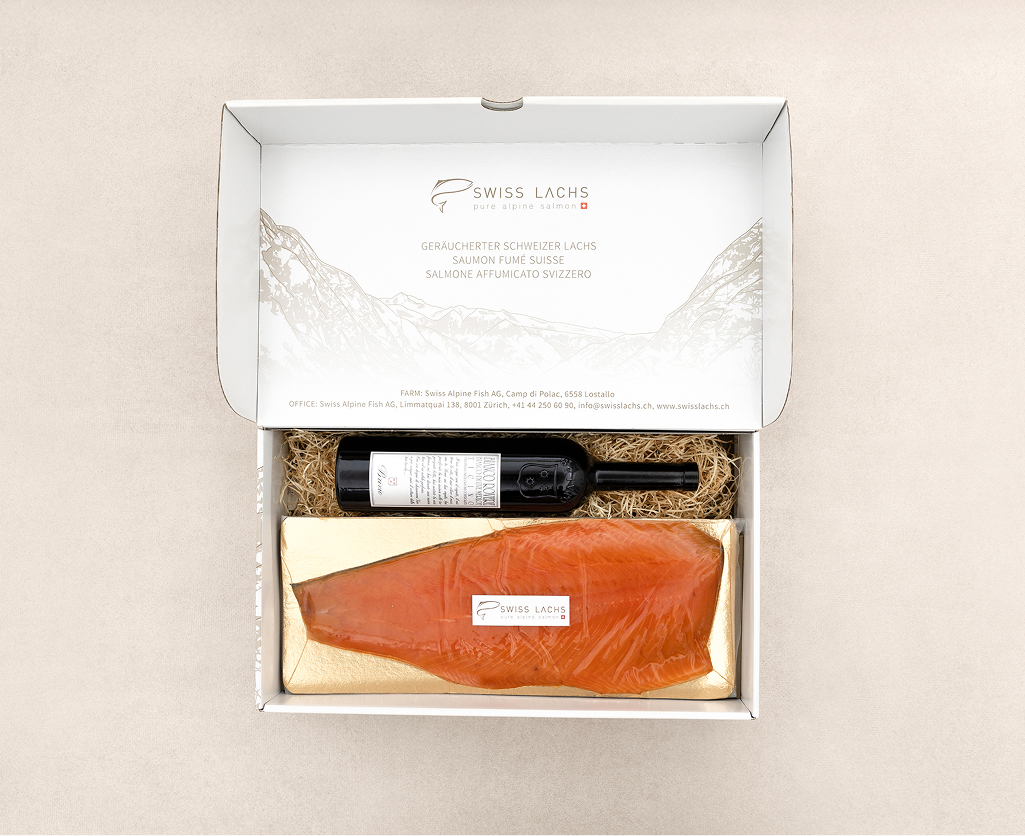 Côté de saumon fumé avec Bianco Rovere