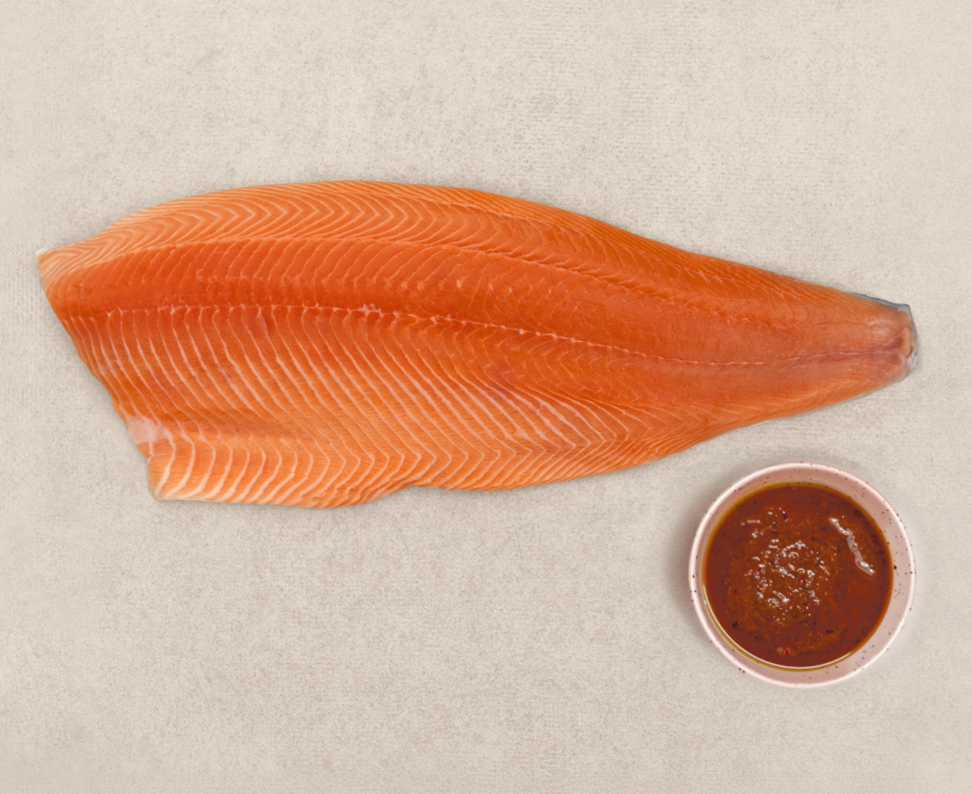 Grill-/ Dinnerset: Lachsfilet mit Chili-Papaya-Marinade - 1000g