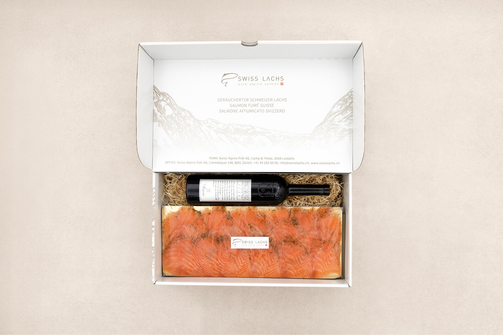 Graved Lachs mit Dill und Bianco Rovere